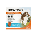 Prášky na uklidnění psa Tablety proti klíšťatům pro psy veterinární přípravky frontpro foresto recenze testy